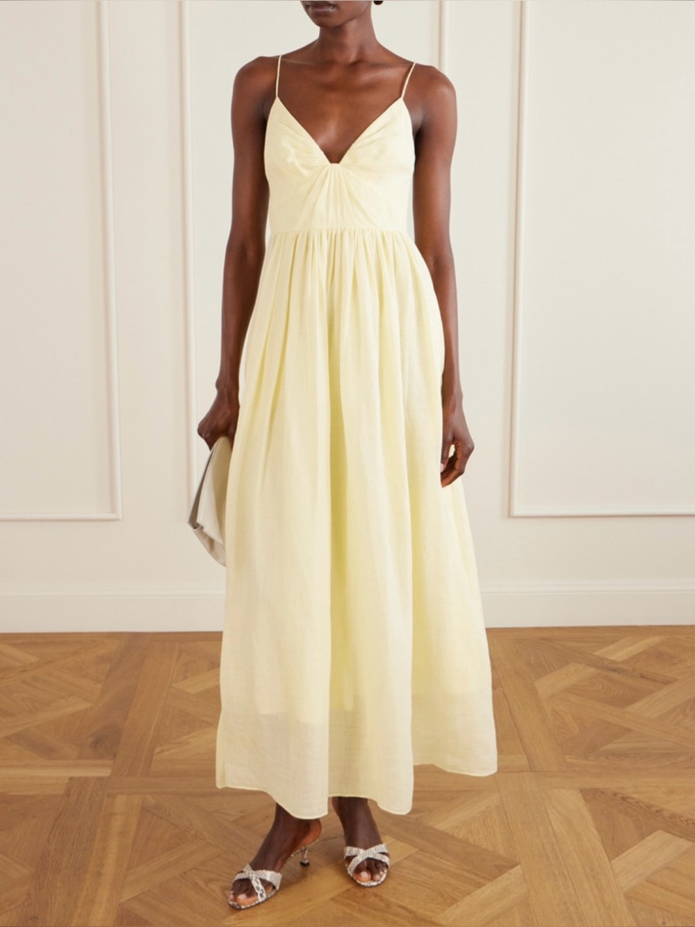 Aje Maxi Dress in Butter Yellow - Size 6 US (AUS 10)